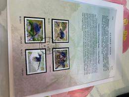 Taiwan Stamp 2008 Blue Magpie Fold Card - Storia Postale