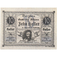 Autriche, Alkoven, 10 Heller, Portrait, 1920, 1920-12-31, SPL, Mehl:FS 18IIa - Oesterreich