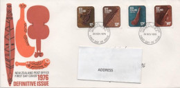 New Zealand 1976, Definitive Issues, Addressed  FDC - Cartas & Documentos