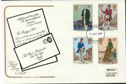 Great Britain   .   1979   .  "Sir Rowland Hill, Death Centenary"   .   First Day Cover - 4 Stamps - 1971-1980 Decimal Issues