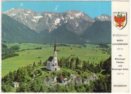 Wallfahrtsort Maria Locherboden 820 M  - Mieminger Plateau - (Tirol, Österreich/Austria) - Alpine Luftbild - Imst