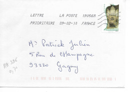 FRANCE  AA 396 De 2010 THEME MUSIQUE ORGUE  Sur Petite Enveloppe  Entière OBL. 2010 / - Storia Postale