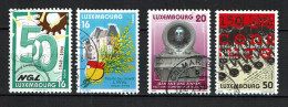 Luxembourg 1998 - YT 1390/1393 - Anniversaires, Syndicat, Fête Du Genêt, J.A. Zinzen, Abolition De La Censure - Used Stamps