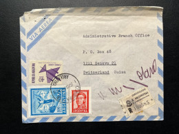 ENVELOPPE ARGENTINE CORDOBA POUR GENEVE SUISSE 1969 - Briefe U. Dokumente