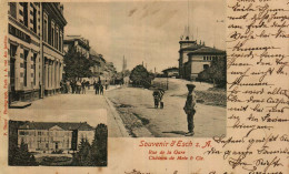 Souvenir D'ESCH-SUR-ALZETTE - 1. Rue De La Gare - 2. Chateau De Metz & Cie - Esch-sur-Alzette