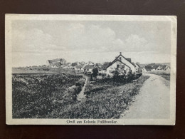 Folschviller Folschweiler Vue De La Route De Valmont 1919 - Faulquemont