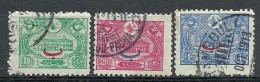 Turkey; 1913 Overprinted Stamps With The General Post Office New Building Picture - Oblitérés