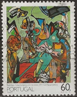 PORTUGAL 1990 20th-century Portuguese Paintings - 60e. - Domestic Scene With Green Dog (Paula Rego) FU - Used Stamps