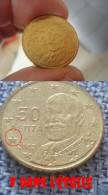 RARE ! 0,50 Cent D'euro Neuf Grèce 2002 F Dans Étoile ( Fait En France) Change D'aspect En Manipulation. - Varietà E Curiosità