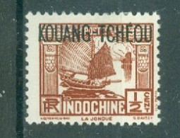 KOUANG-TCHEOU - N°100* MH Trace De Charnière SCAN DU VERSO. Timbres D'Indochine De 1931-39 Surchargés. - Nuovi