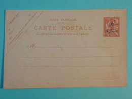 AH0 MAROC  FRANCE  BELLE CARTE  ENTIER SURCHARGE 1900 NON VOYAGEE ++ - Covers & Documents