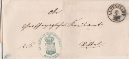 T & T Briefumschlag Altenstadt 1863 Lk Wetteraukreis - Lettres & Documents