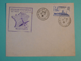 AH0 FRANCE    BELLE  LETTRE  1939  1ER VOL  MARSEILLE +AFF. INTERESSANT++ + - 1927-1959 Lettres & Documents