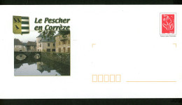 AC14-4 France PAP Timbre N° 3744  Visuel Le Pescher En Corrèze - Prêts-à-poster: Repiquages /Lamouche