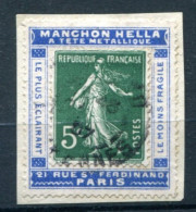 !!! 5C SEMEUSE SUR PORTE TIMBRE MANCHON HELLA - Used Stamps