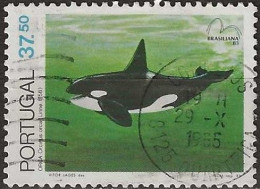 PORTUGAL 1983 Brasiliana 83 International Stamp Exhibition, Rio De Janeiro. Marine Mammals - 37e.50 - Killer Whale FU - Usati