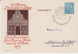 DDR Privatganzsache PP 4/20 SSt Zeitz 1955 - Cartes Postales Privées - Oblitérées