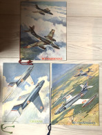 Album ESCADRILLES - 3 Brochures Illustrées De 300 Insignes D'escadrilles - Aviation Militaire - Général Lechères - Armée De L'air