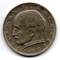 GERMANY - FEDERAL REPUBLIC, 2 Mark, Copper-Nickel, Year 1965-F, KM # 116 - 2 Marchi