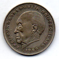 GERMANY - FEDERAL REPUBLIC, 2 Mark, Copper-Nickel, Year 1979-D, KM # 124 - 2 Marcos