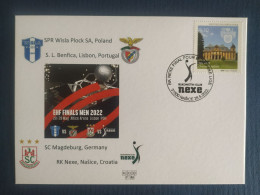 Croatia 2022 Handball EHF Finals Men Portugal Benfica Wisla Plock SC Magdeburg Nexe Stationery & Commemorative Postmark - Handball