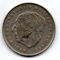 GERMANY - FEDERAL REPUBLIC, 2 Mark, Copper-Nickel, Year 1971-F, KM # 127 - 2 Marcos