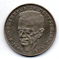 GERMANY - FEDERAL REPUBLIC, 2 Mark, Copper-Nickel, Year 1990-G, KM # 149 - 2 Marcos