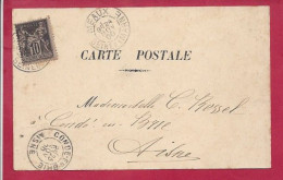 Y&T N°103     MEAUX   Vers   CONDE EN BRIE    1900 - Storia Postale