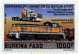 57811 MNH BURKINA FASO 1993 CENTENARIO DEL MOTOR DIESEL - Burkina Faso (1984-...)