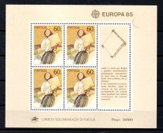 EUROPA CEPT 1985 PORTOGALLO BF MNH** - 1985