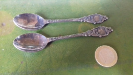 B10 / PETITES CUILLERE METAL ARGENTE HOLLANDE X2 - Spoons