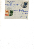 Taaf  Saint Paul Et Amsterdam 11 1 1953 Passage Du Vercors + Cachet Arrivee Tananarive 23 1 1953 - ...-1955 Prefilatelia