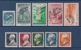 Monaco - Préoblitéré - YT N° 1 à 10 * - Neuf Avec Charnière - 1943 à 1951 - Préoblitérés