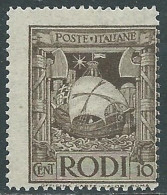 1932 EGEO PITTORICA 10 CENT MNH ** - RC15-2 - Egée