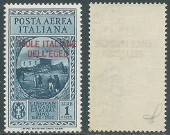 1932 EGEO POSTA AEREA GARIBALDI 1 LIRA MNH ** - RC14-9 - Egée