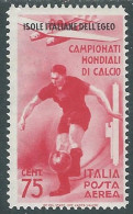 1934 EGEO POSTA AEREA MONDIALI CALCIO 75 CENT MH * - RC17-2 - Aegean