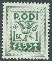 1934 EGEO SEGNATASSE 1 LIRA MNH ** - RC15-6 - Egée