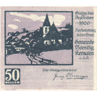 Autriche, Kematen, 50 Heller, Eglise, 1920, 1920-12-31, SPL, Mehl:FS 430a - Oesterreich