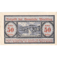 Autriche, Wendling, 50 Heller, Village, 1920, 1920-12-15, SPL, Mehl:FS 1170a - Oesterreich