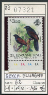 äussere Seychellen 1983- Seychelles 1983 -  ZIL ELWAGNE SESEL - Michel 62 - ** Mnh Neuf Postfris - Vögel Birds Oiseaux - Seychelles (1976-...)