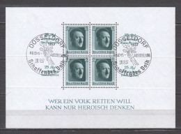 Germany Reich 1937 Mi Block 9 Canceled  - Blocks & Sheetlets