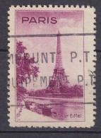 France PARIS La Tour Eiffel Vignette (2 Scans) - Tourism (Labels)