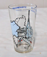 C269 Ancien Verre Moutarde De Collection - Ville De France - Obj. 'Herinnering Van'