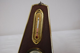 C269 Ancien Thermomètre - Baromètre - Style Bateau - Contemporary Art