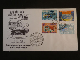 AJ0  VIETNAM  CONG HOA BELLE LETTRE FDC  1968 HUU SAN HOA  SAIGON . +30 D +AFF. PLAISANT+++ - Viêt-Nam