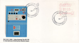 CUBA 1984 ATM No 1 COMMEMORATIVE COVER - Lettres & Documents