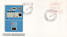 CUBA 1984 ATM No 1 COMMEMORATIVE COVER - Cartas & Documentos
