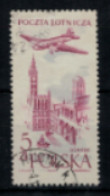 Pologne - P.A. - "Avion Survolant Gdansk" - Oblitéré N° 46 De 1957/58 - Usados