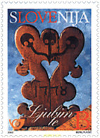 88448 MNH ESLOVENIA 2002 SELLOS DE AMOR - Slowenien