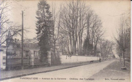 Faremoutiers Avenue De La Garenne Chateau Des Tourelles Carte Postale Animee  1908 - Faremoutiers